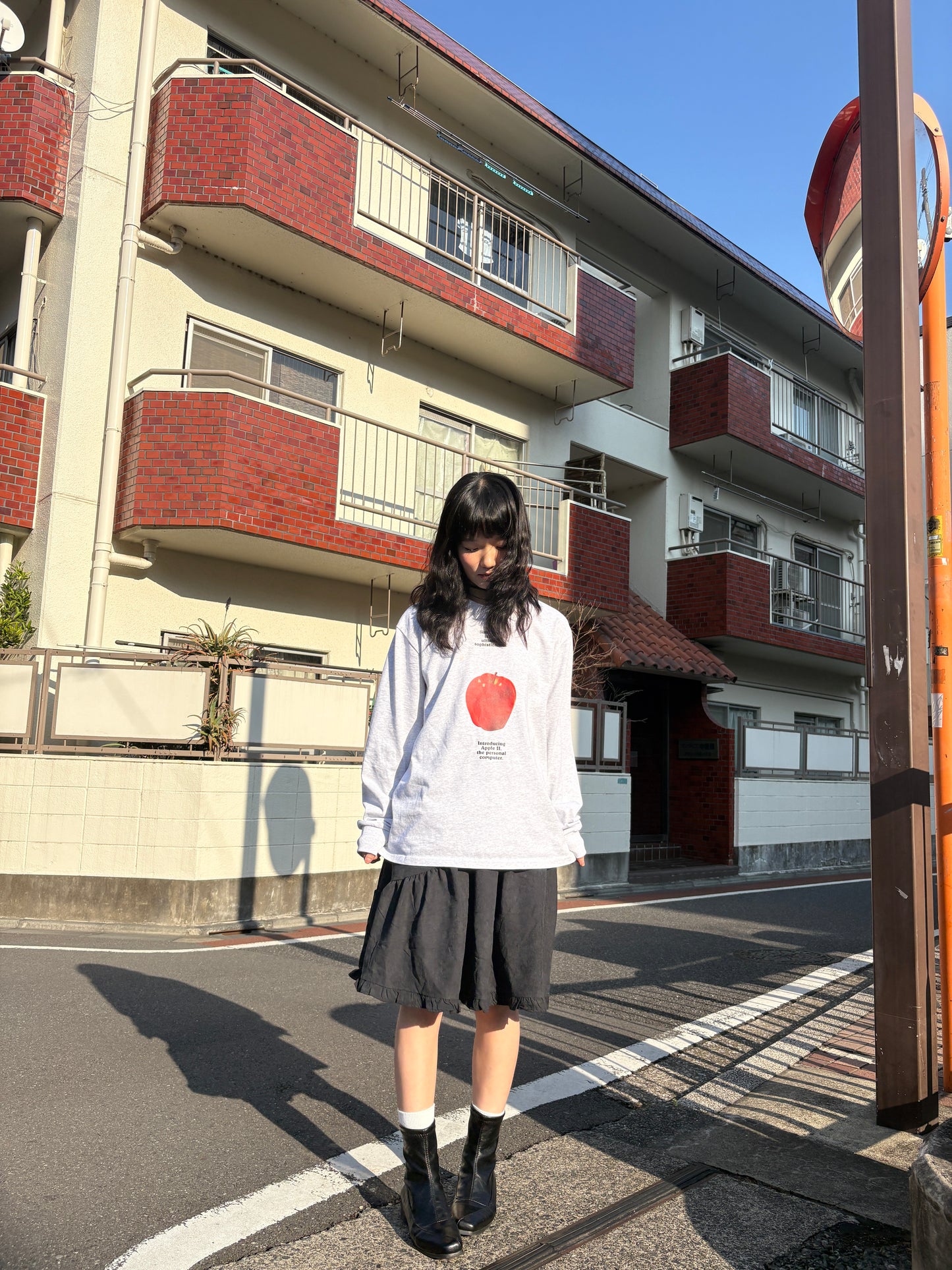アップルオーバーサイズTシャツ DPA43771