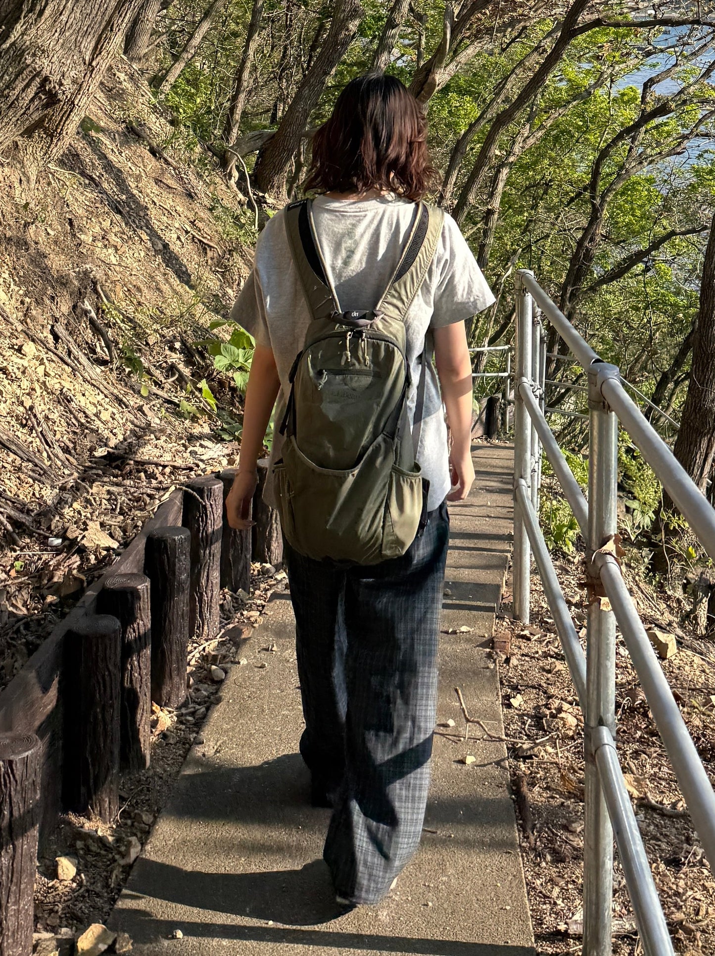 ナイロンチェックパンツ DPC03042