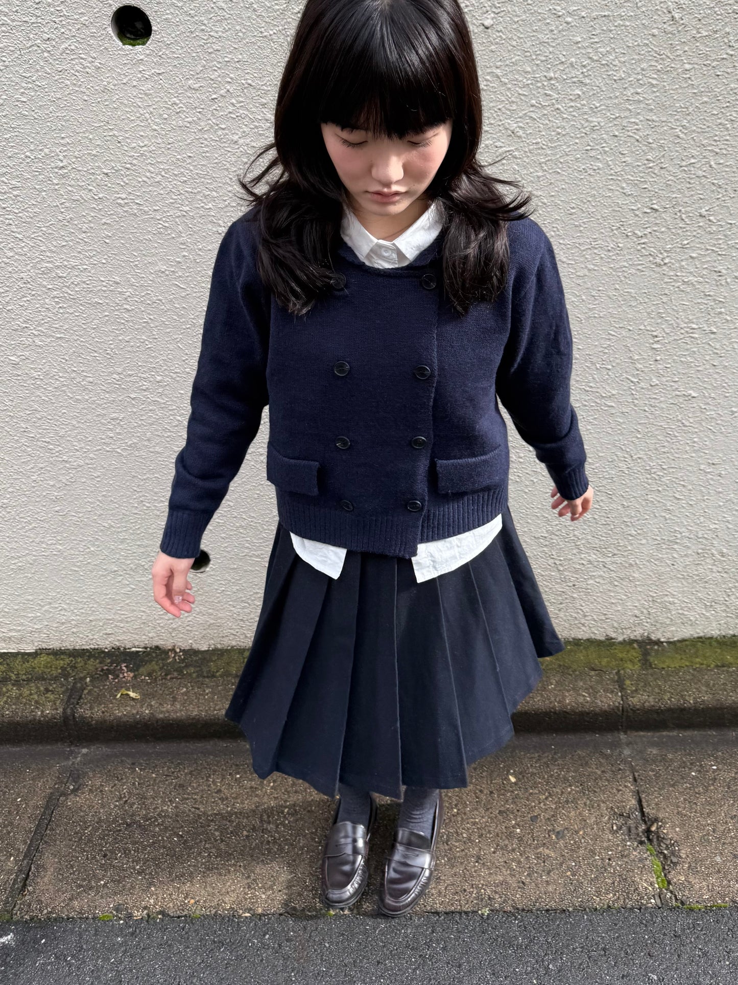 ダブルボタンセーター DPA43736