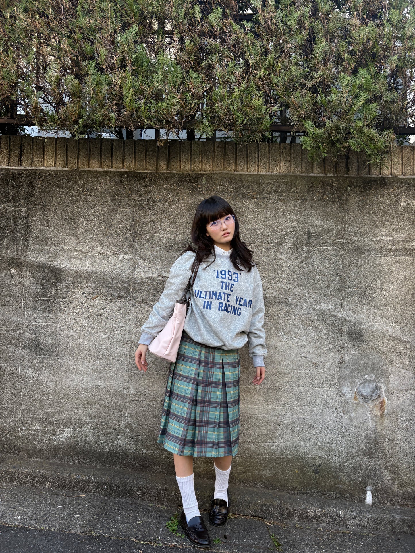 ライトピンクレトロチェックトート DPA43772