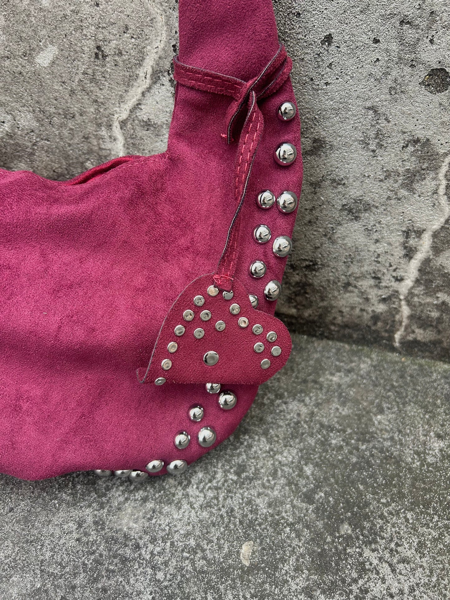 スタッズスエードショルダーバッグ DPB98017