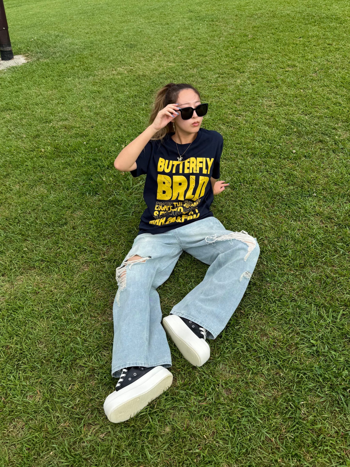 フロントロゴオーバーTシャツ DPB73676
