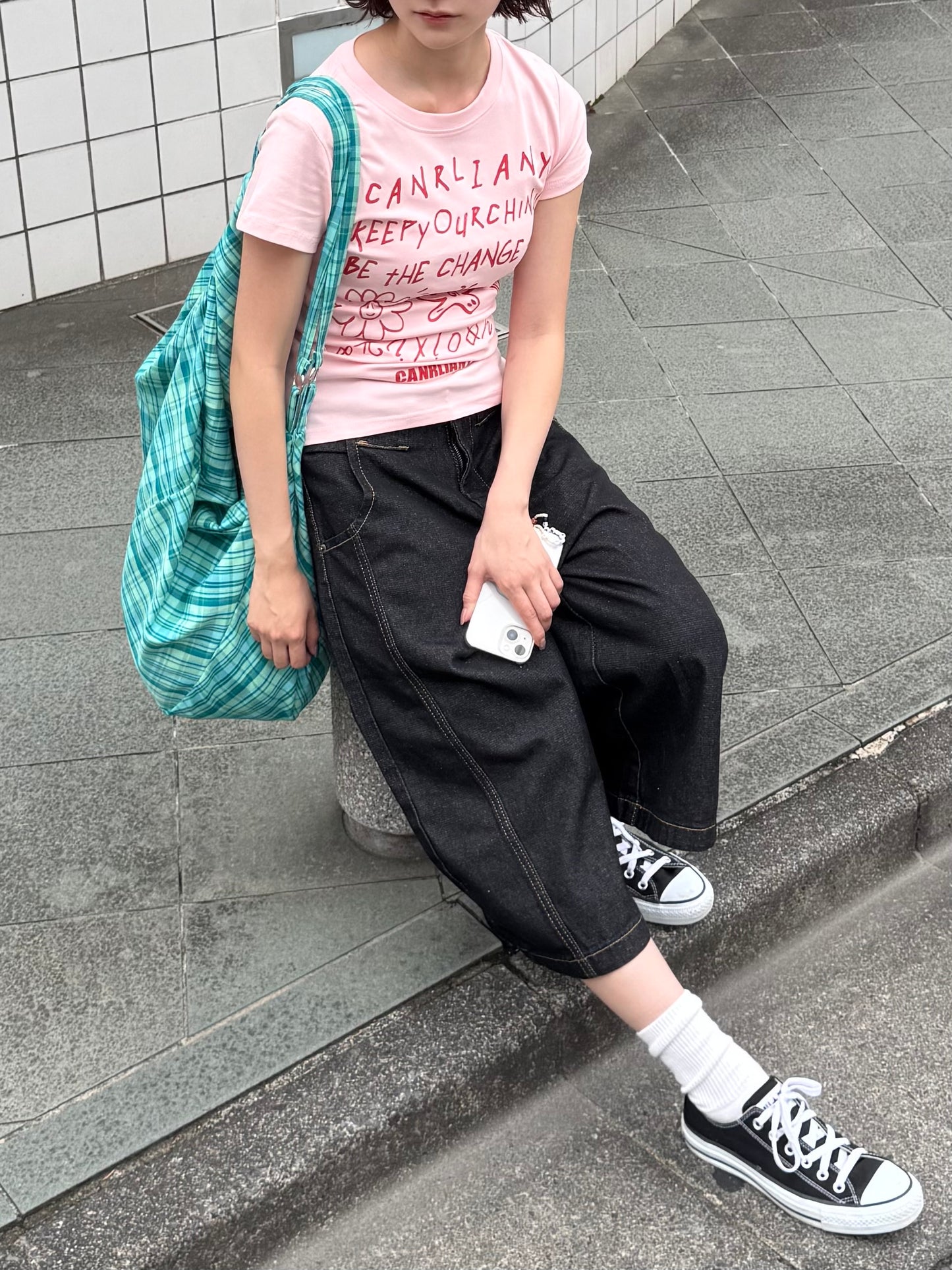 スマイリーフラワーTシャツ DPB91002
