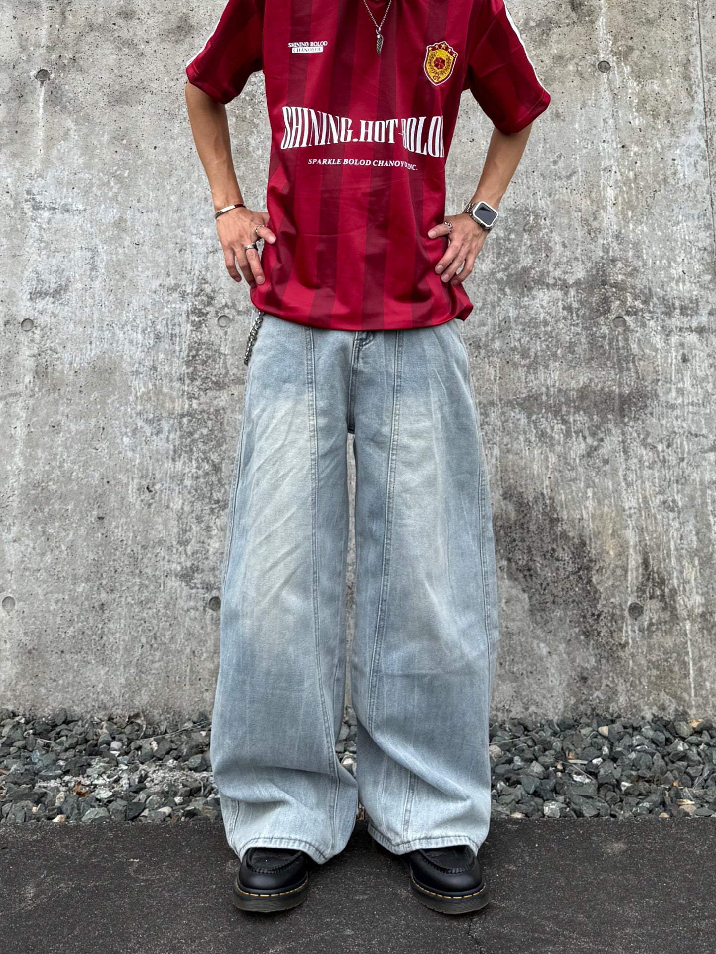kenshin_ライトカラーワイドデニムパンツ DPB73403