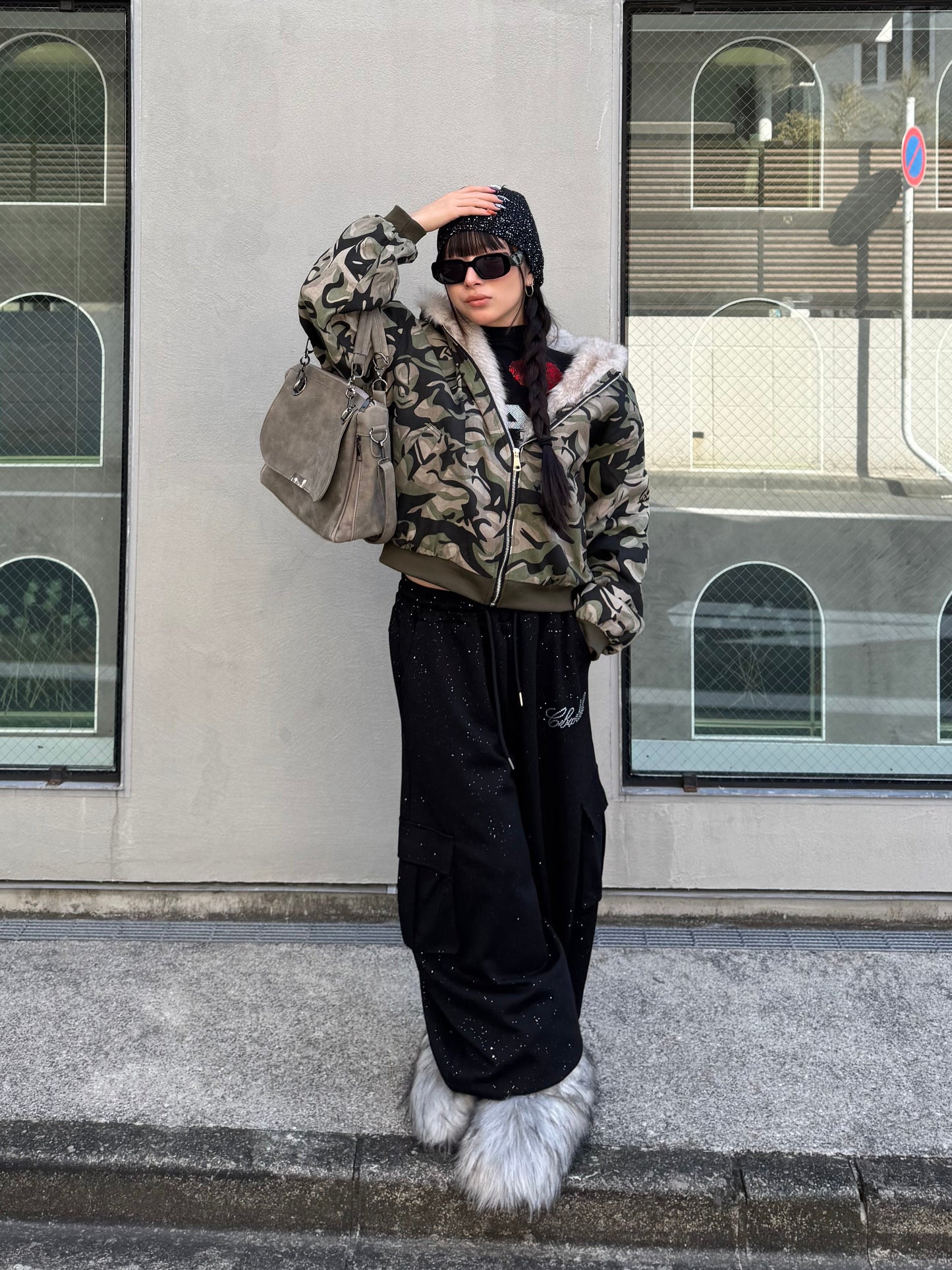 ラメカーゴスウェットパンツ DPB86111