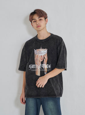 目隠しプリントTシャツ SPA08001