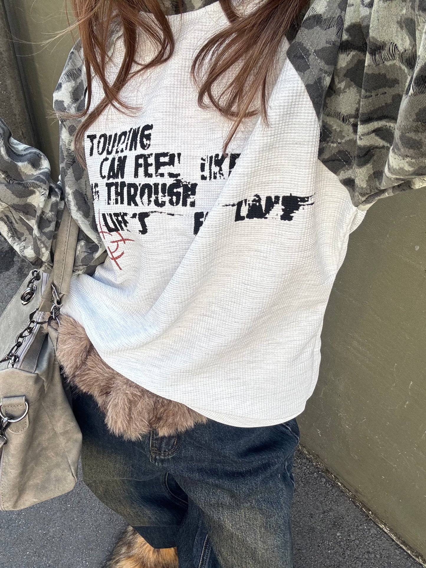 レオパードラグランTシャツ DPB86189