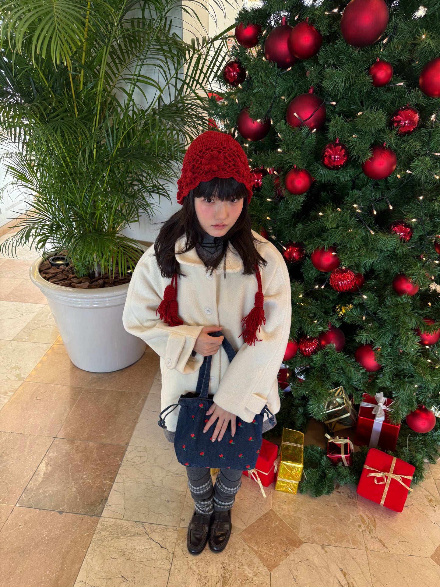 レッドウールヘアドレス DPA43745