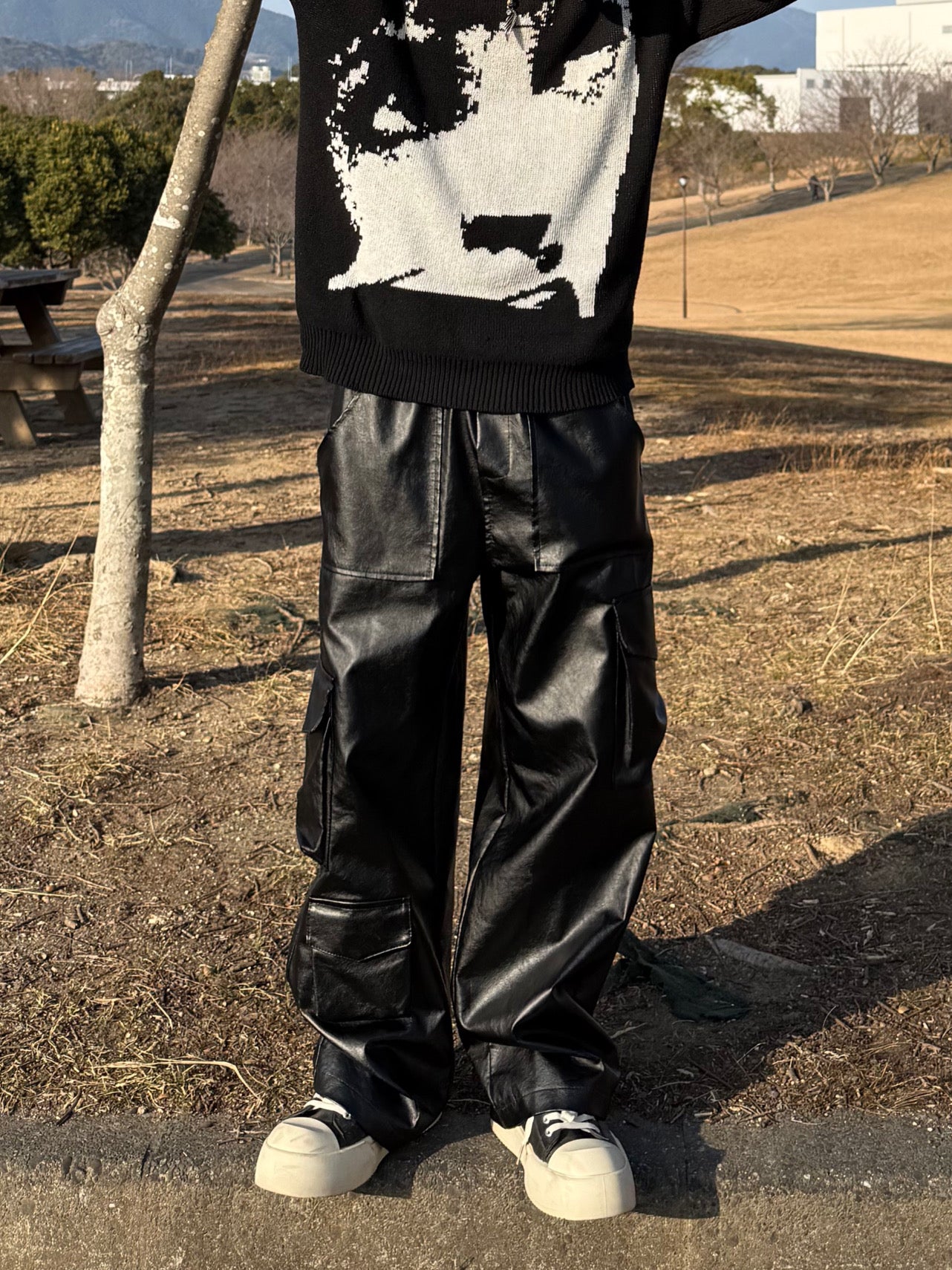 レザーライクポケットパンツ DPB90098