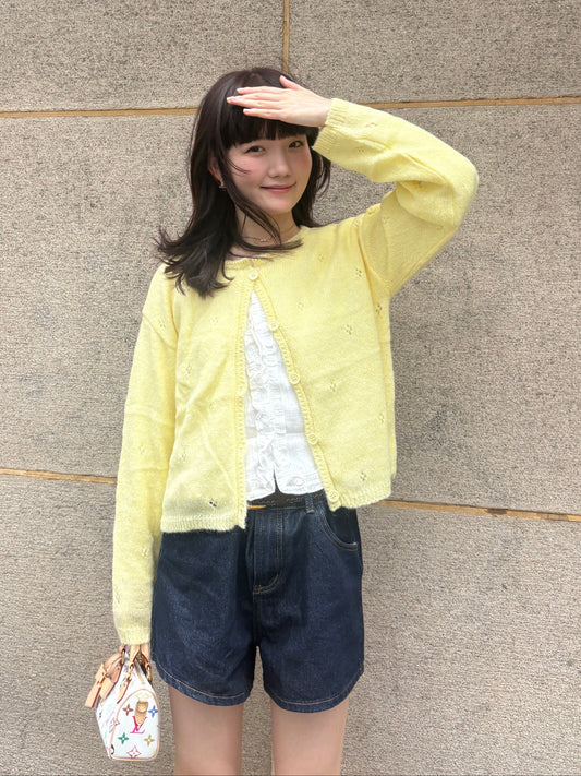 Aラインデニムショートパンツ DPA43805