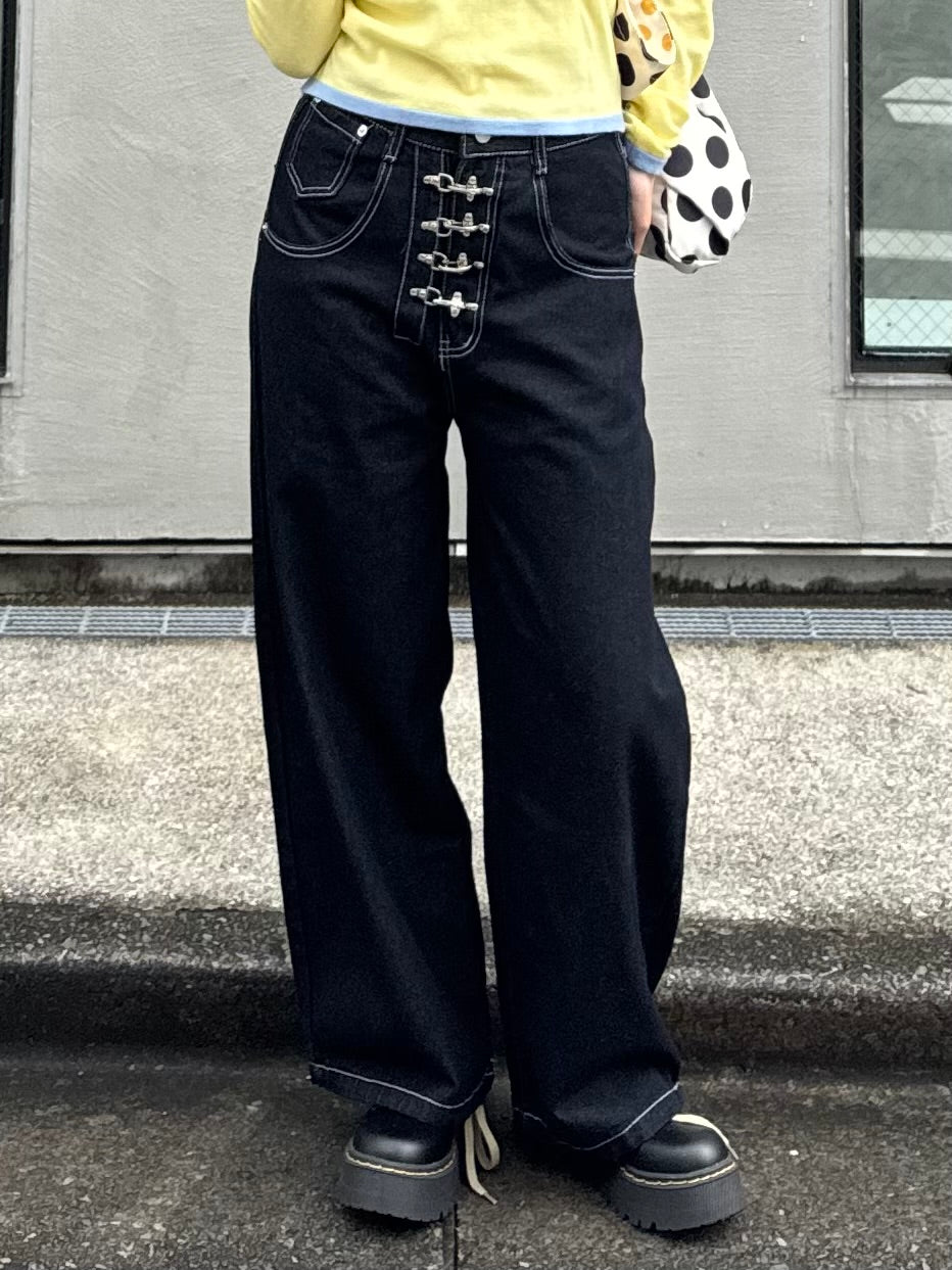 フロントデザインデニムパンツ DPB91098