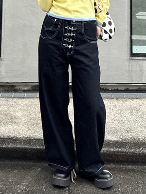 フロントデザインデニムパンツ DPB91098
