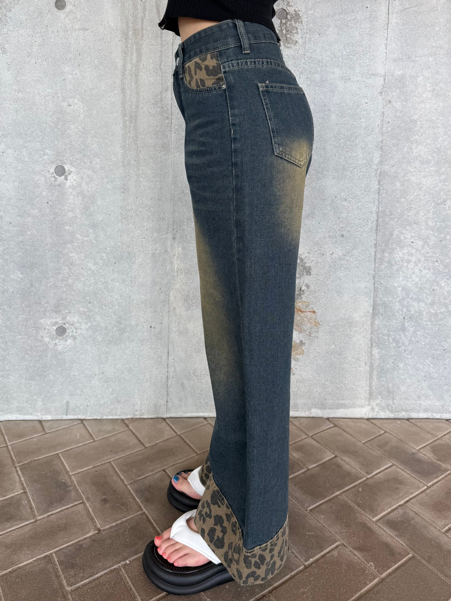 レオパードデニムパンツ DPB73564