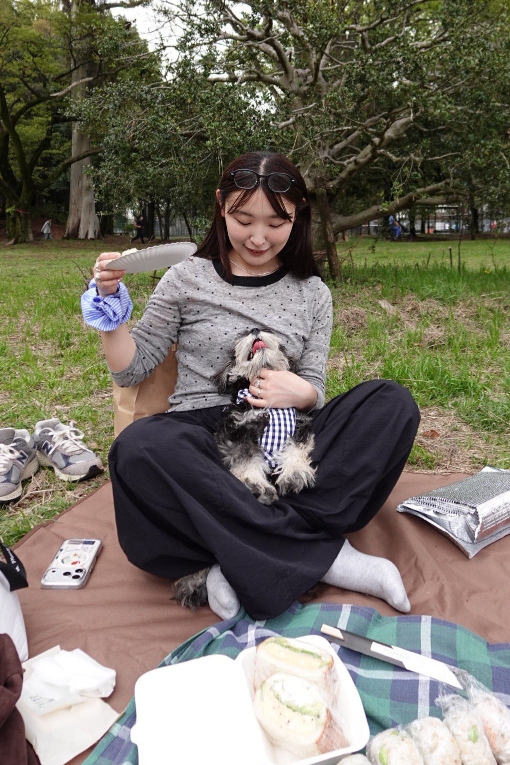 ウエストリボンナイロンワイドパンツ DPB78283