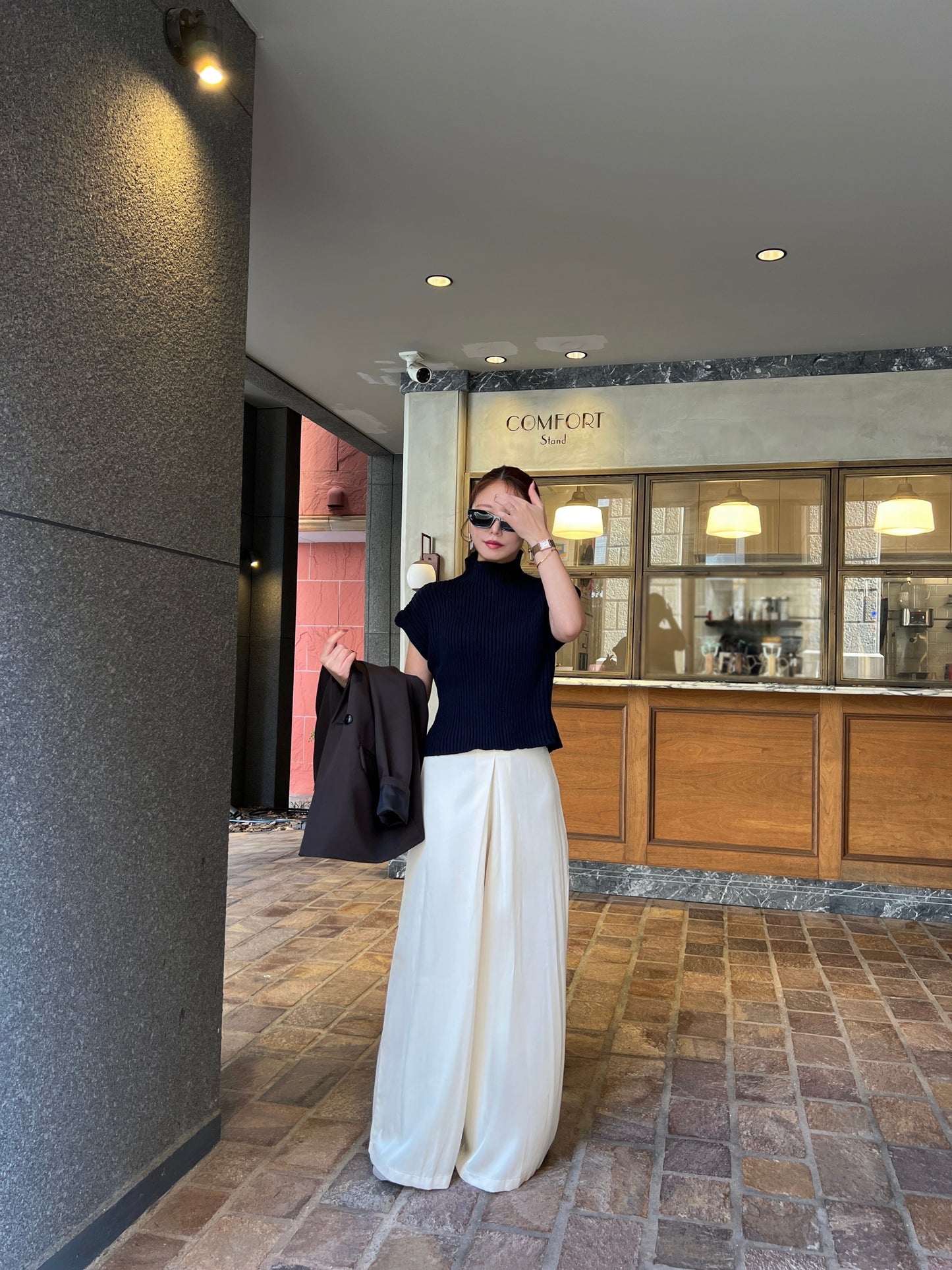 ボトルネックリブニット DPB56368