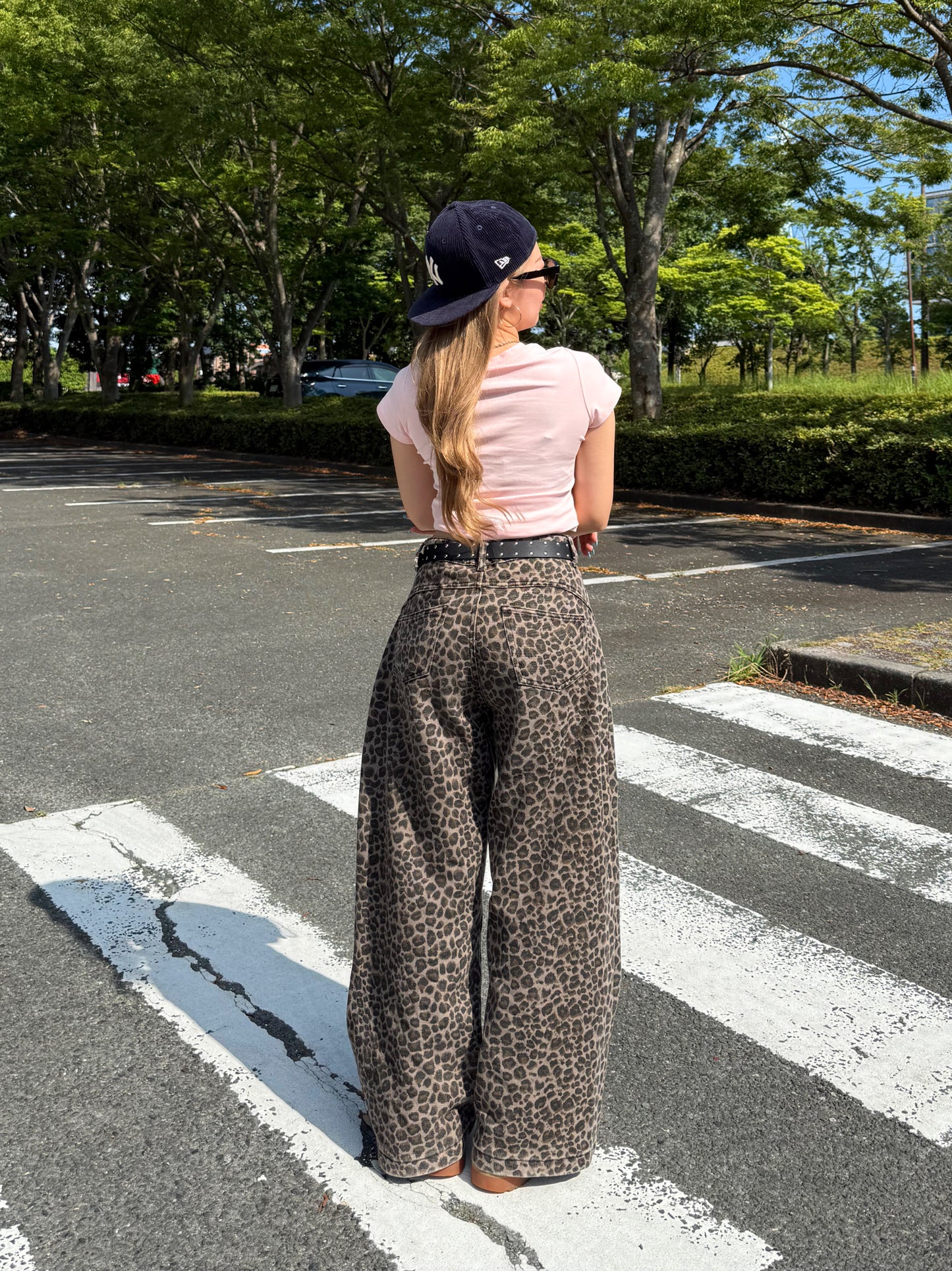 レオパードロゴクロップドTシャツ DPB73427