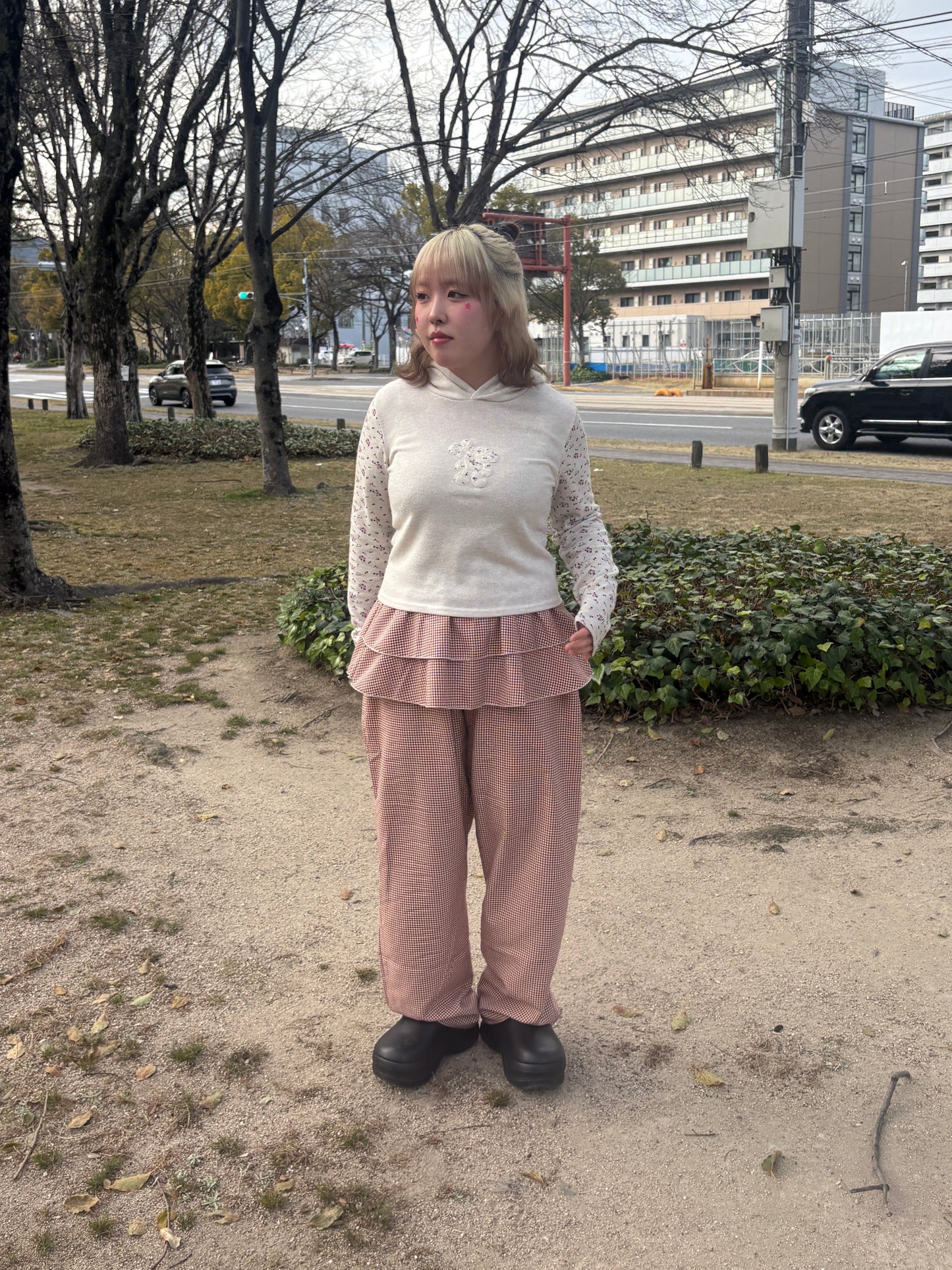 フリルギンガムチェックパンツ DPB97069