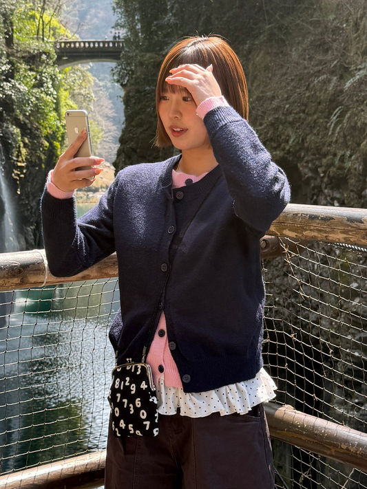 カラーレイヤードカーディガン DPC01011