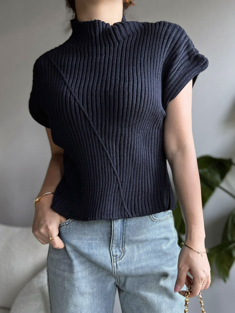 ボトルネックリブニット DPB56368