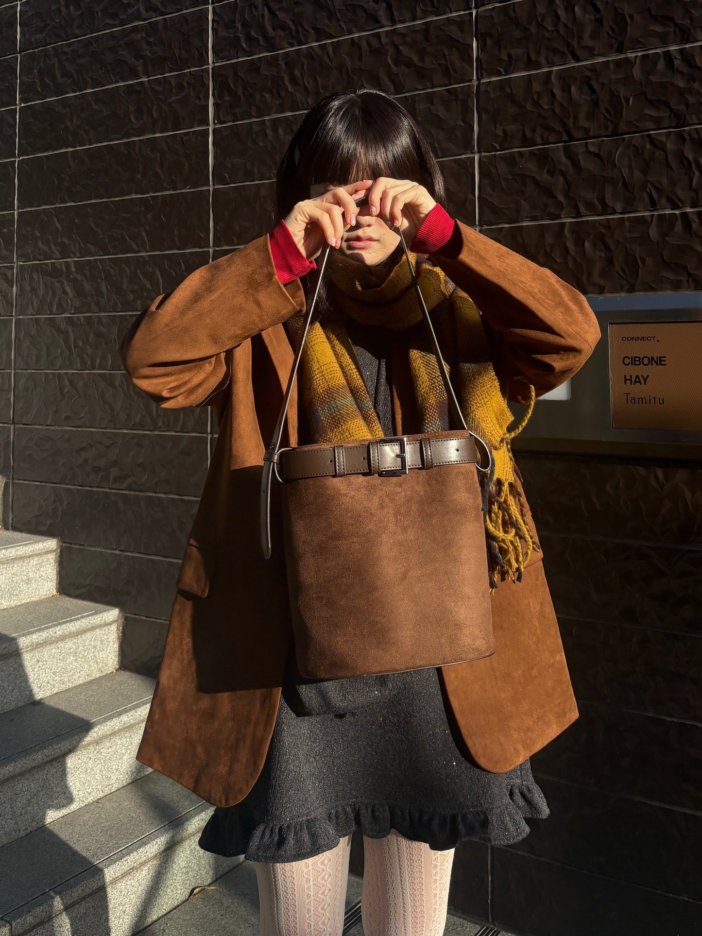 ベルトデザインショルダーバッグ DPA43733