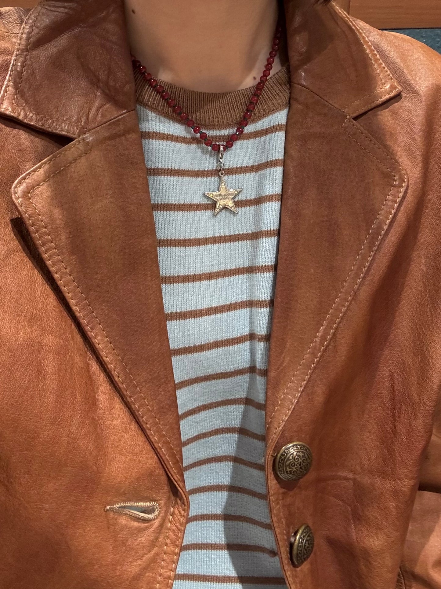 ボーダーニットトップス DPC03034