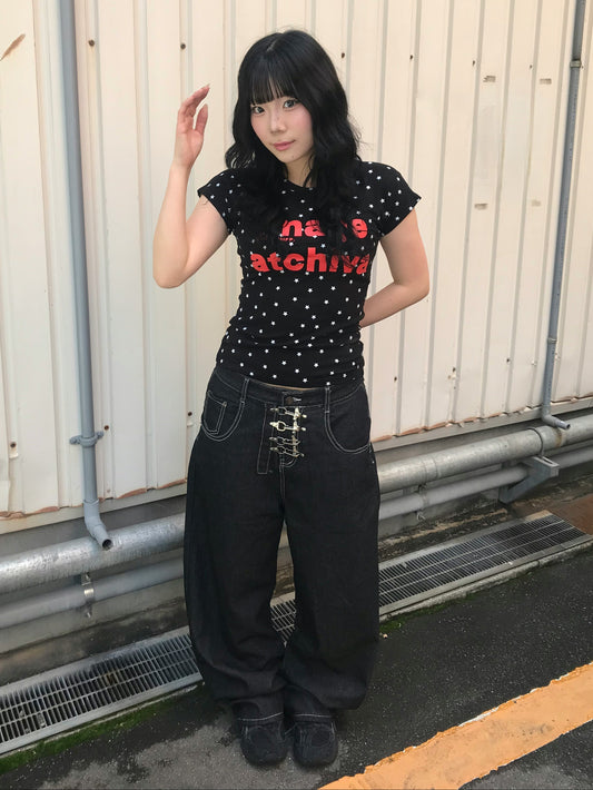 フロントデザインバギーパンツ DPB89251