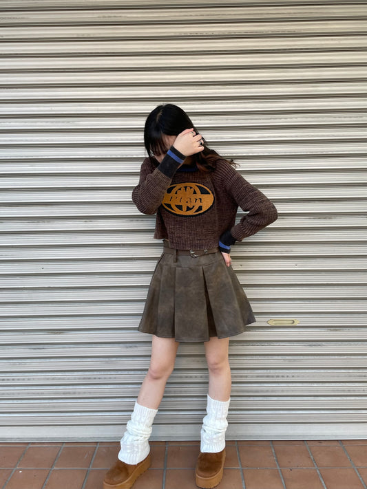 レザープリーツスカート DPB68011