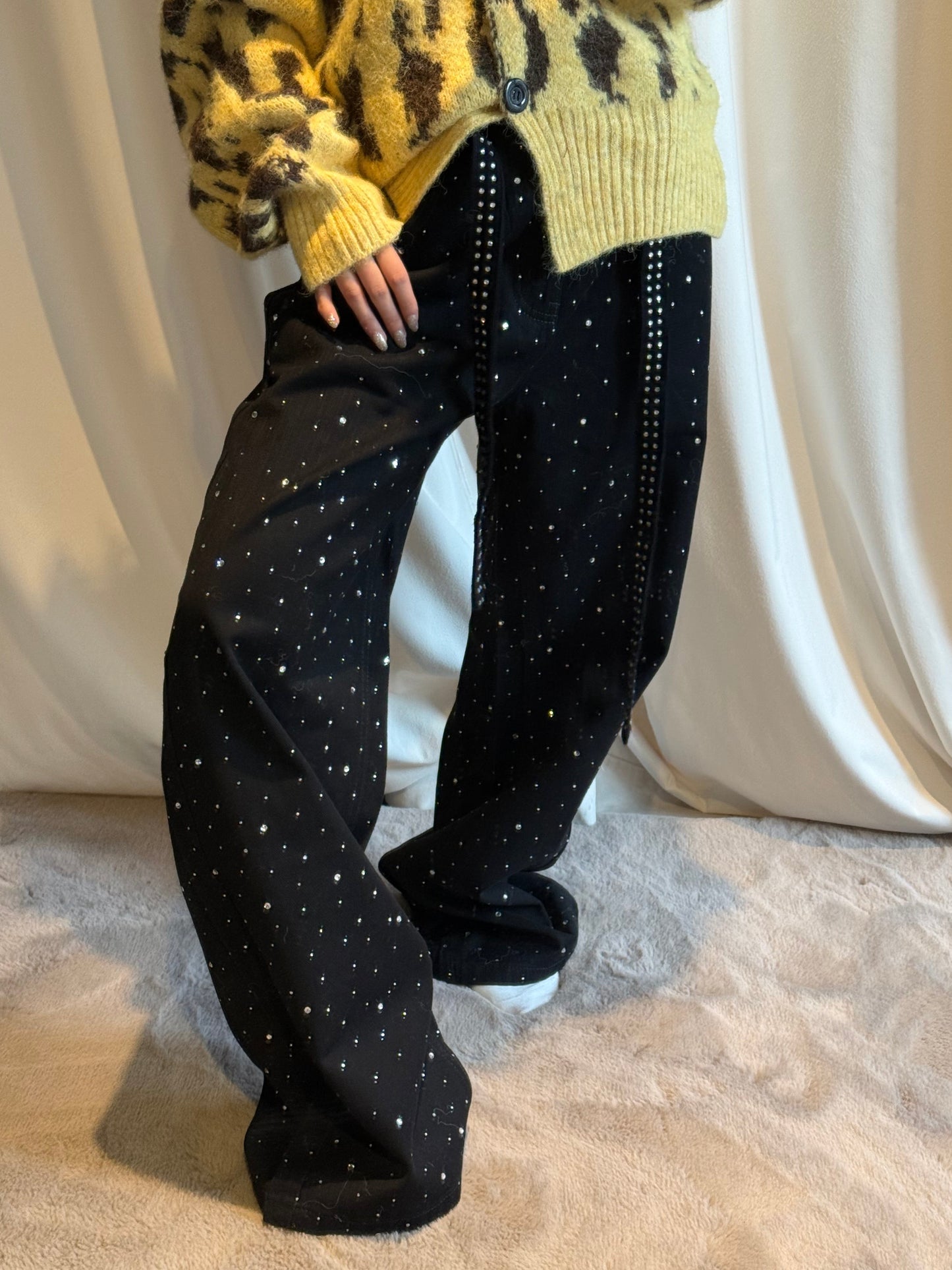 ラメストレードデニムパンツ DPB86168