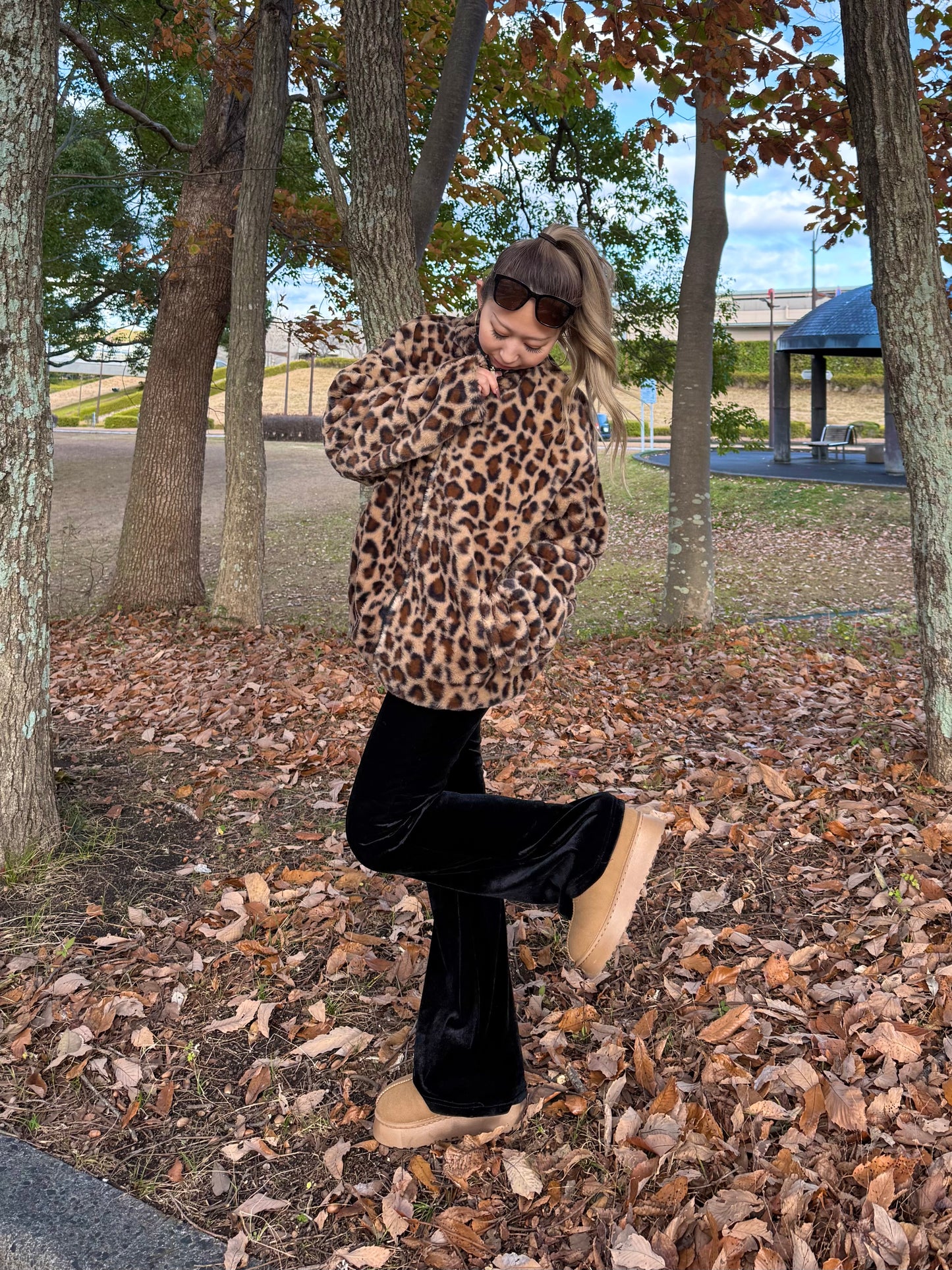 リバーシブルレオパードジャケット DPB73508