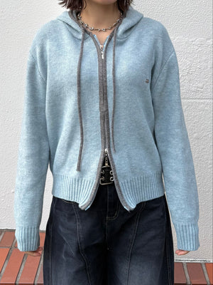 ダブルジップニットパーカー DPB93074