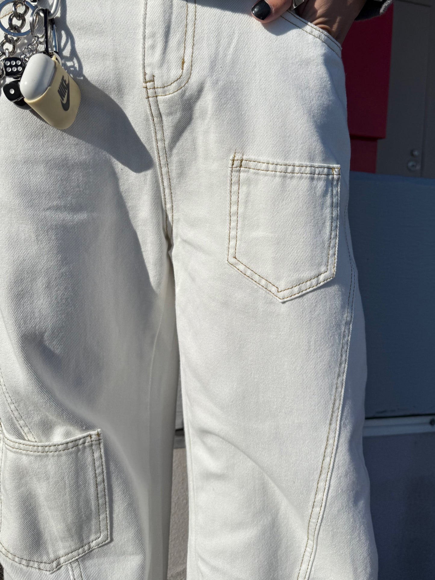 ホワイトデニムパンツ DPB90073