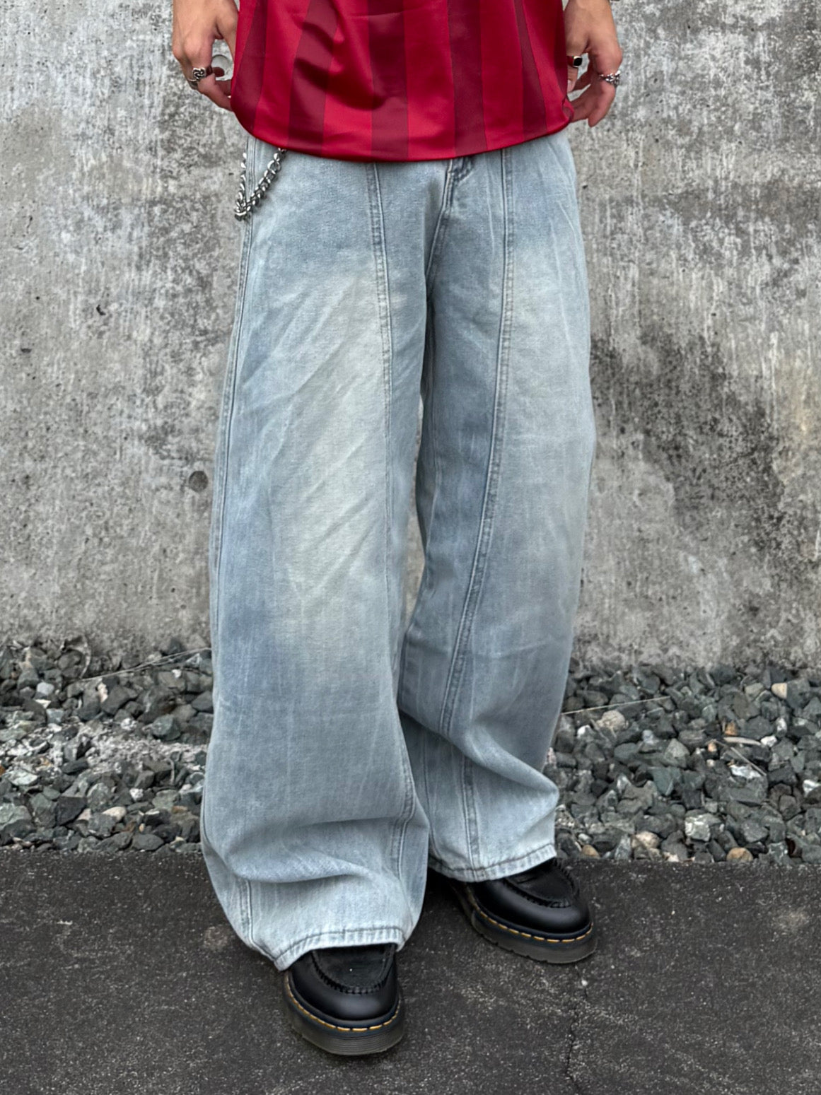 kenshin_ライトカラーワイドデニムパンツ DPB73403