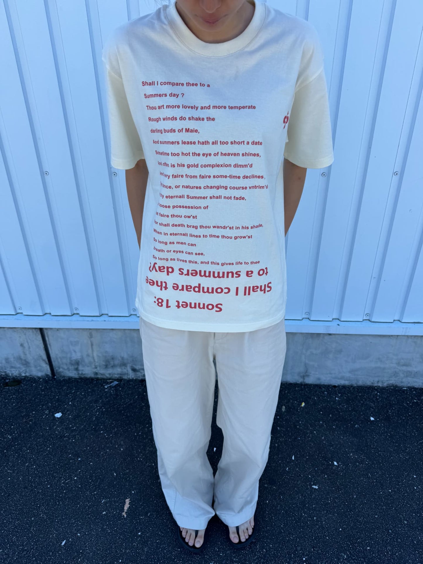 オーバーレタリングTシャツ DPC07047