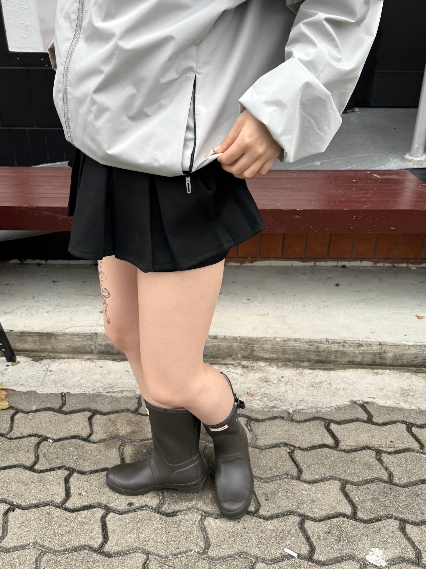 プリーツショートスカートパンツ DPB85355