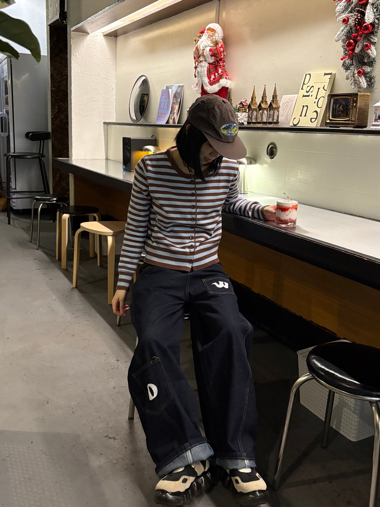 ボーダーカーディガン DPB99019