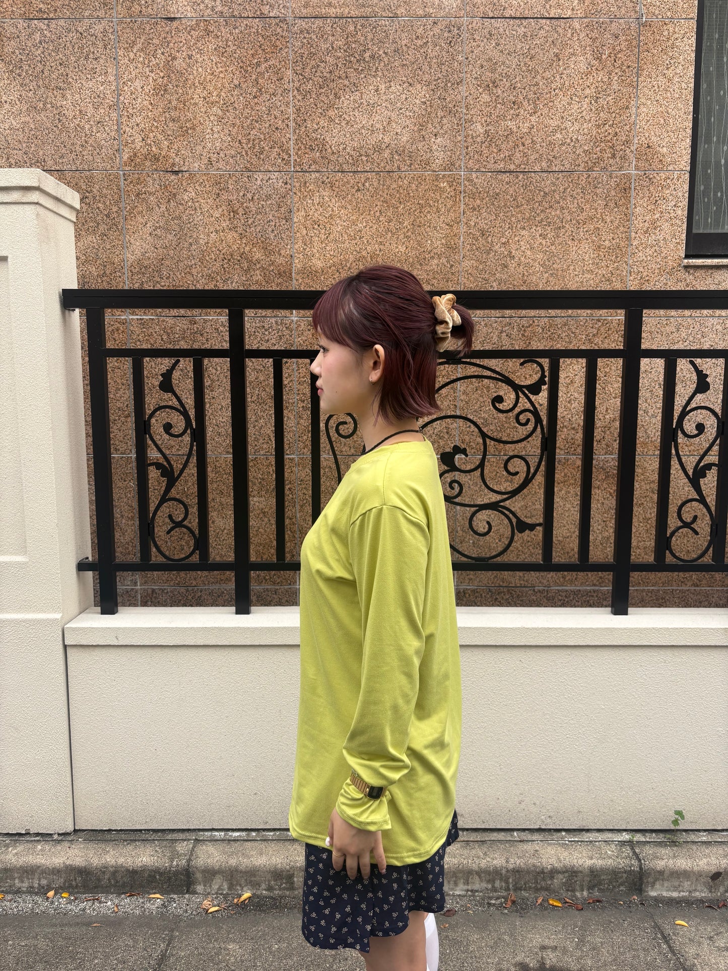 カップ付きベーシックカラーロンT DPC04047