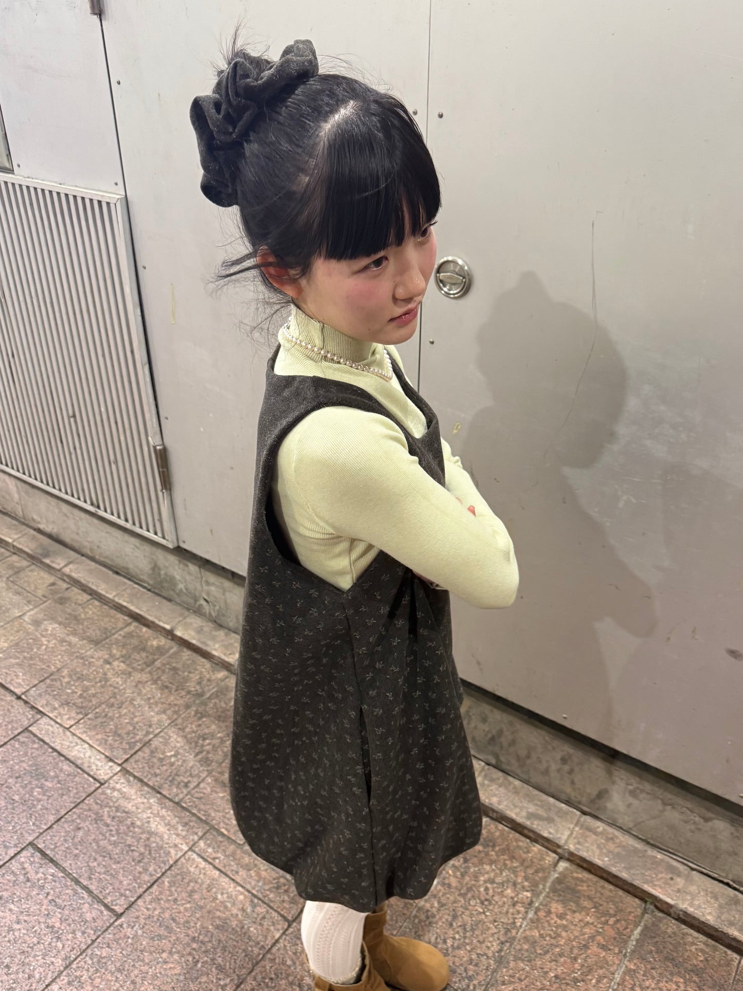 ミニフラワーバルーンワンピース&シュシュ DPA43715