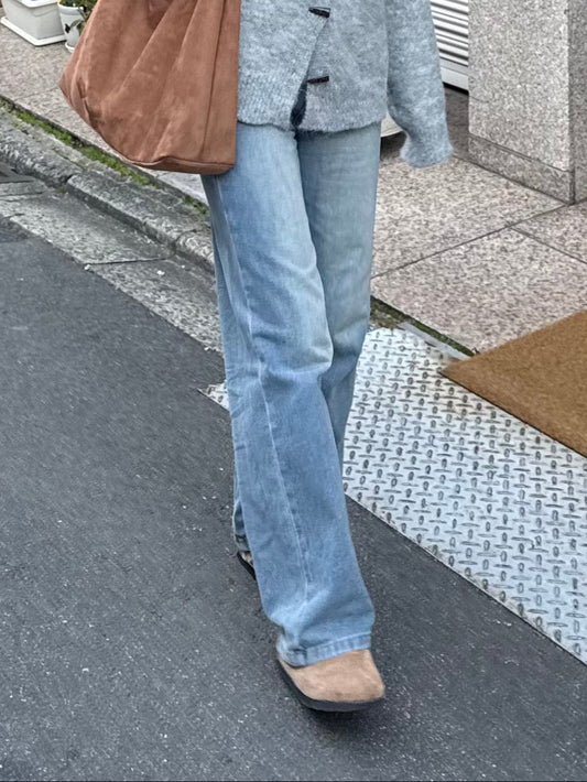 ウォッシュワイドストレートデニムパンツ DPC03024