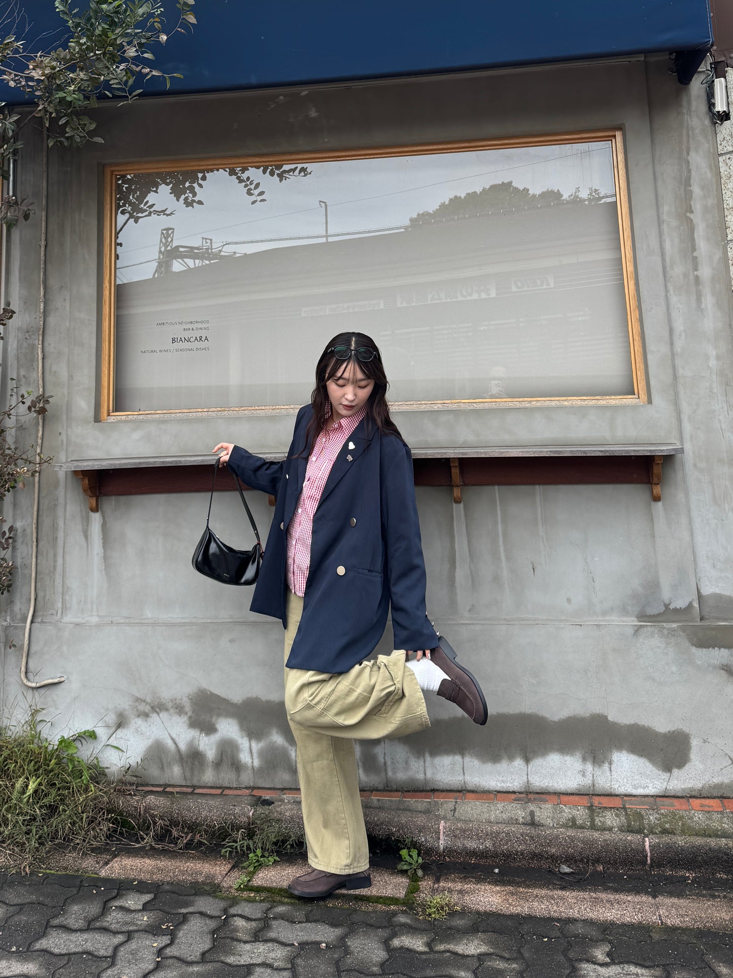 チェックワイドシャツ DPB78194