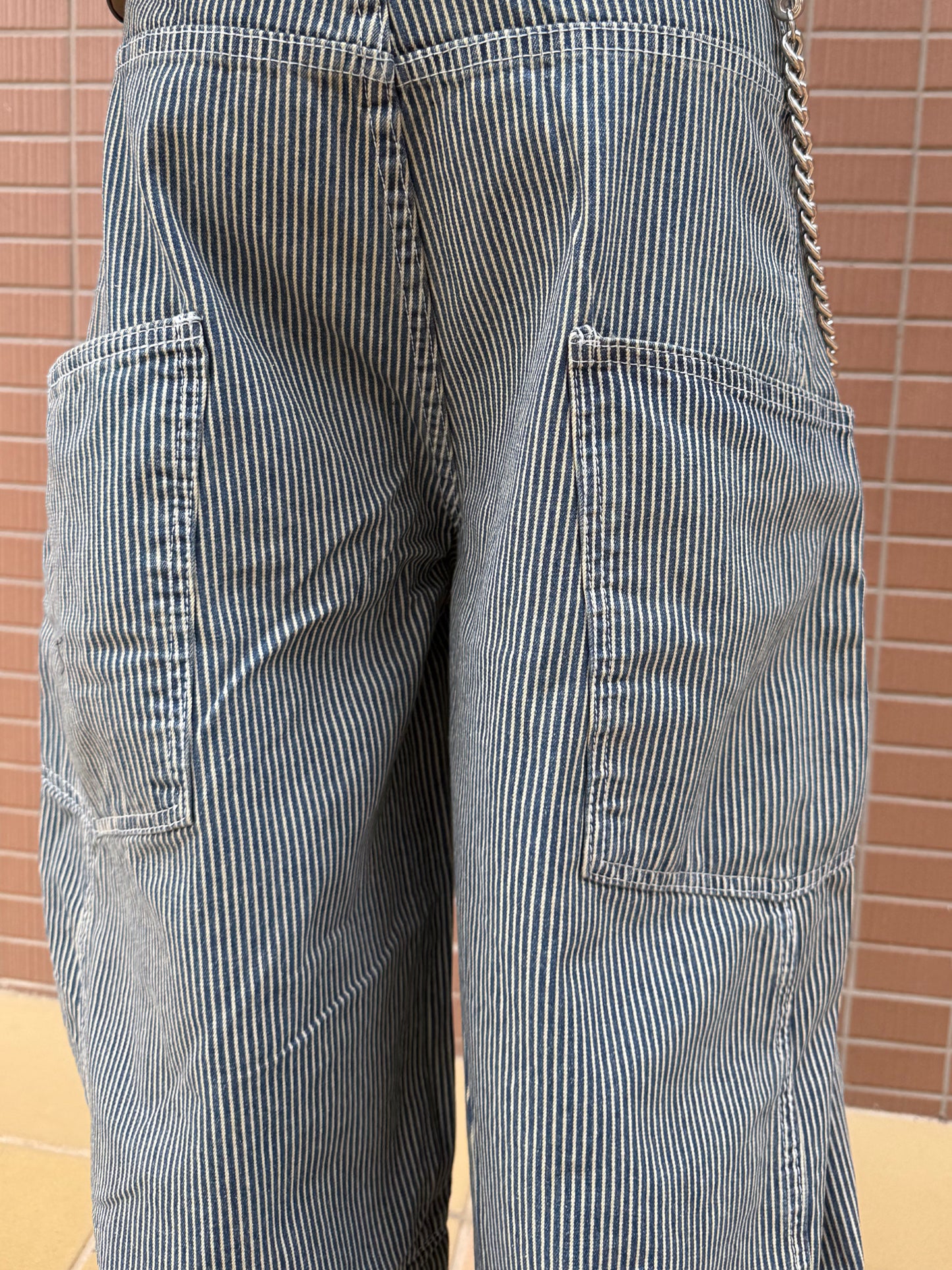 ストライプワイドデニムパンツ DPB90083