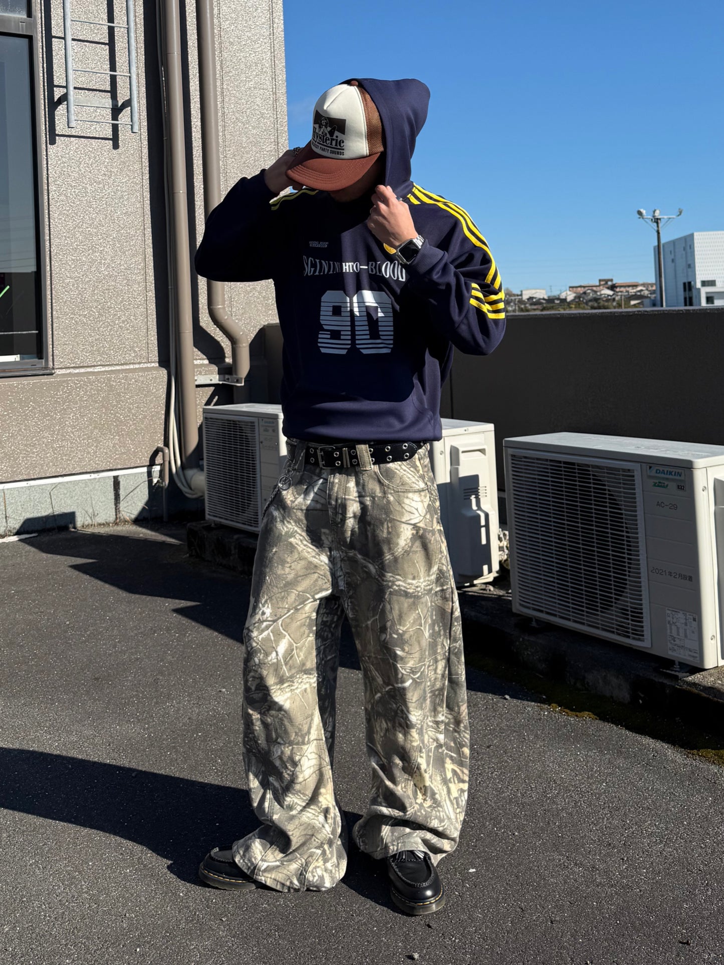 ラインロゴパーカー DPB90090