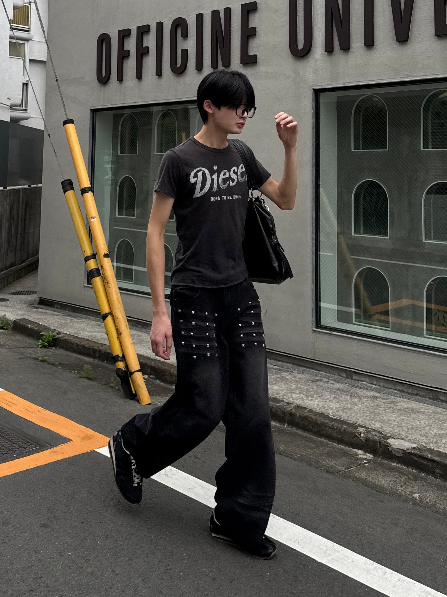 フロントスタッズデニムパンツ DPC05001