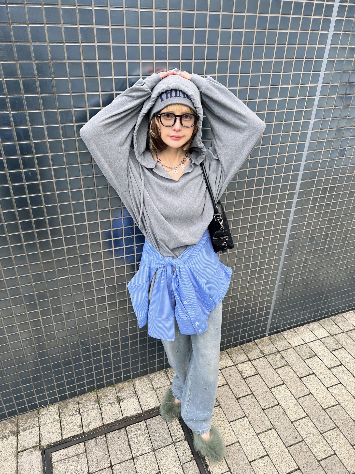 ラインストーンデニムパンツ DPB79252
