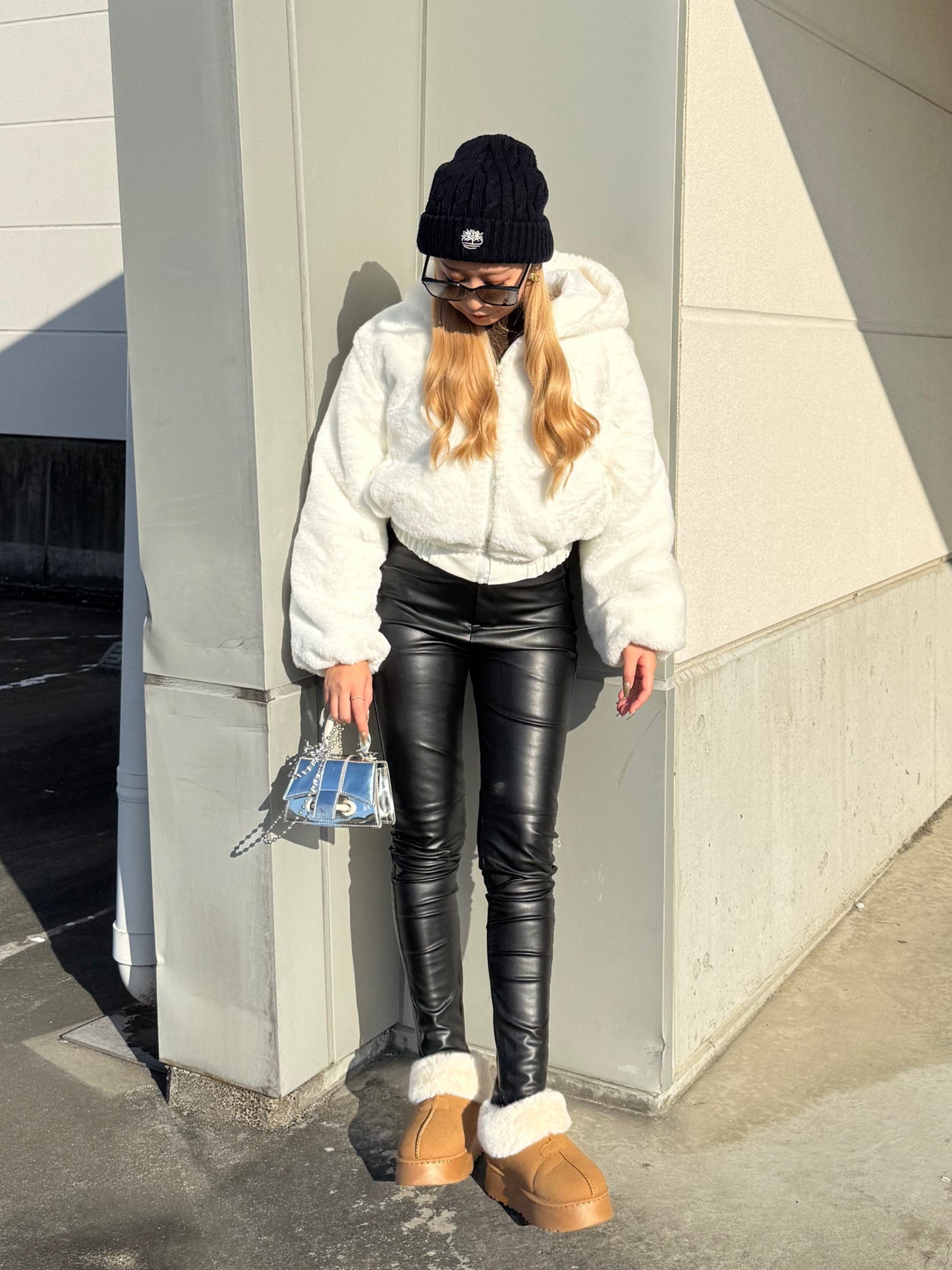 フード付きファージャケット DPB73491