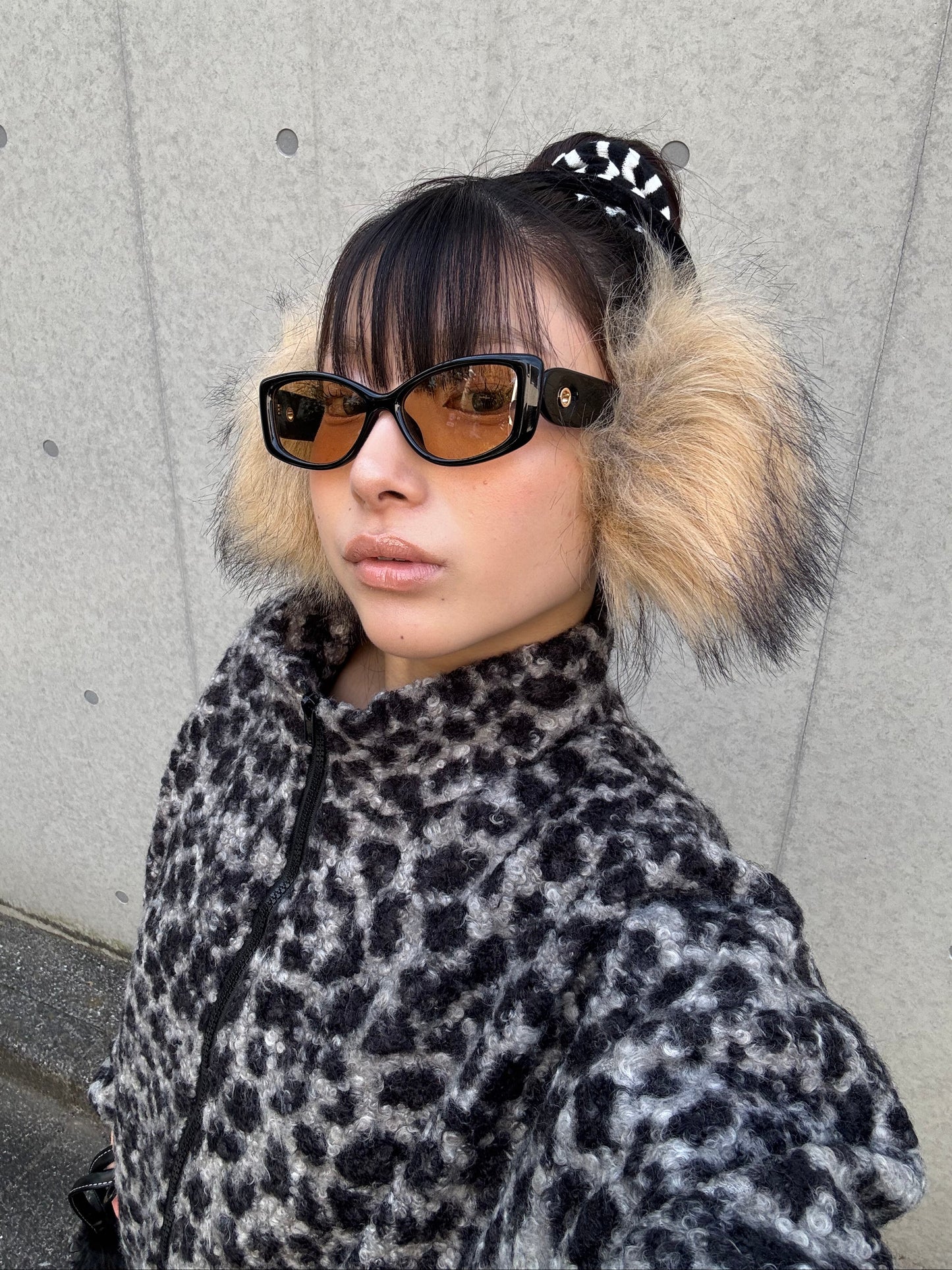 レオパードボアジップジャケット DPB86166