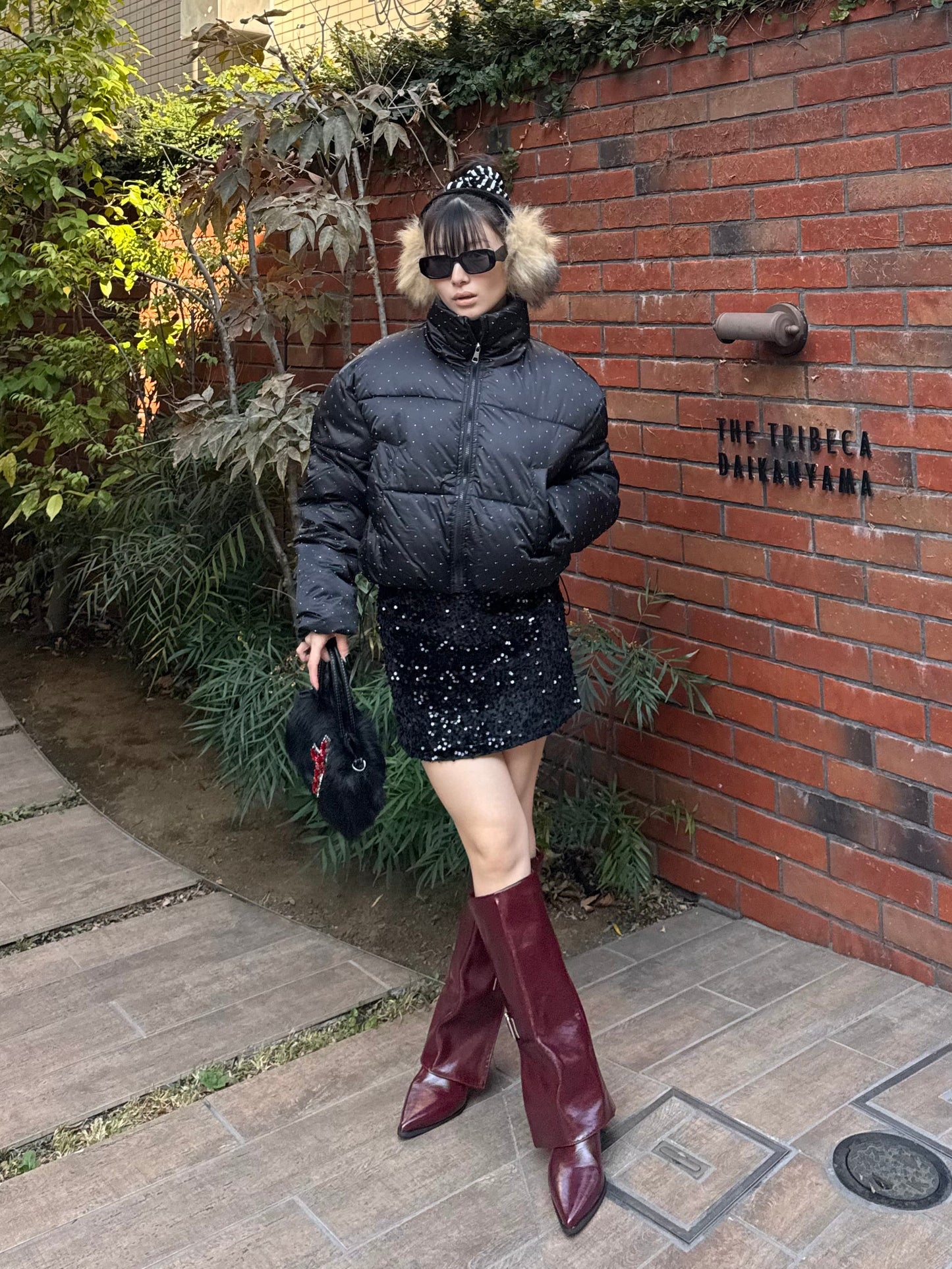 ラメショートダウンジャケット DPB86154