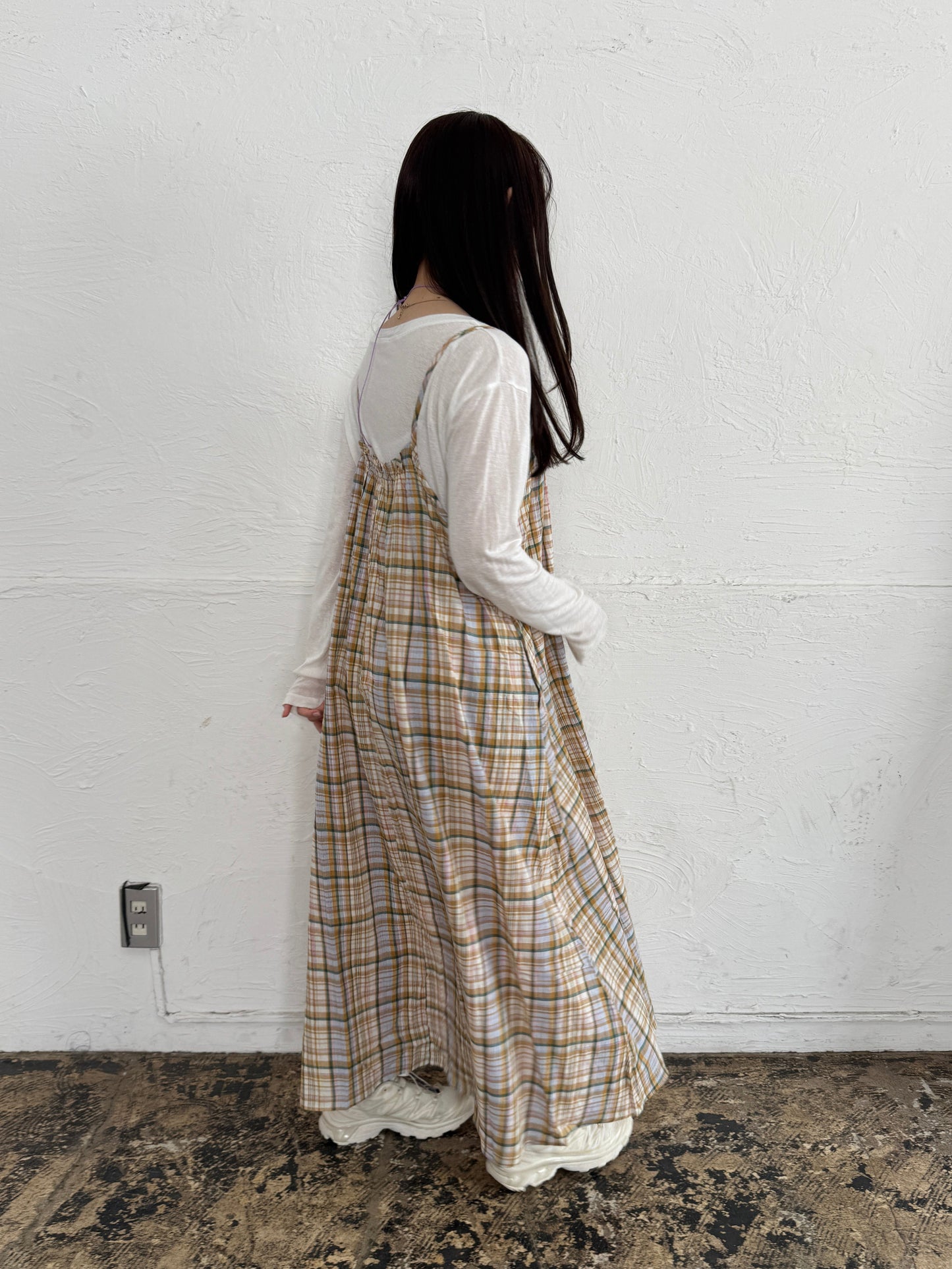 シフォンチェックキャミワンピース DPB84143
