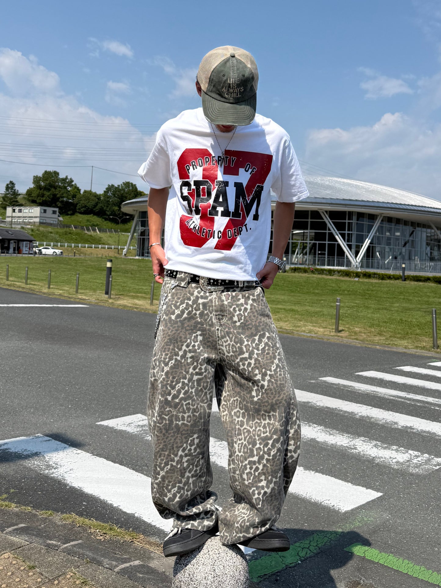 レオパードデニムパンツ DPB90181