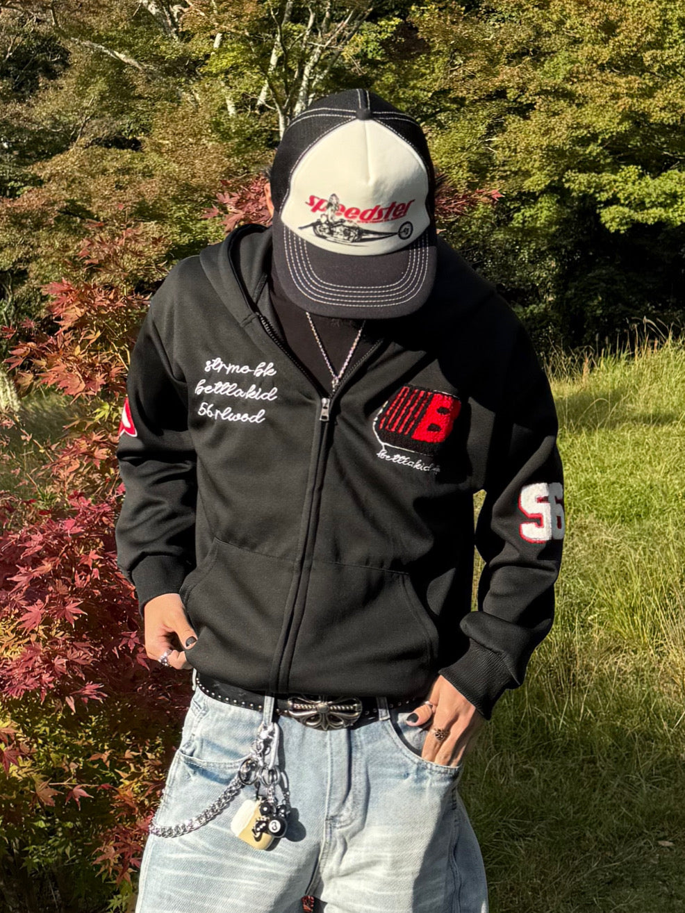 ポイントロゴジップパーカー DPB90061