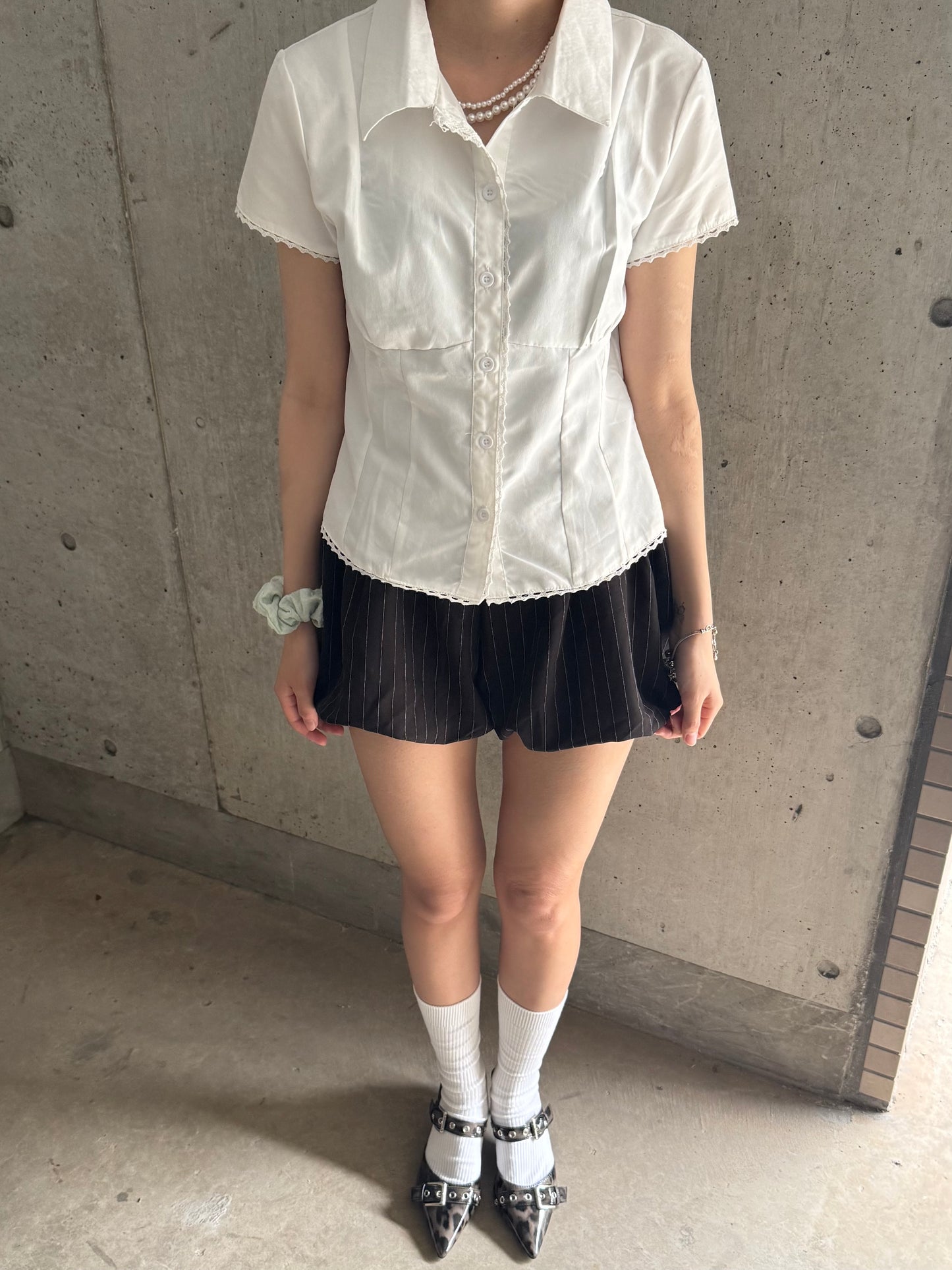 ストライプバルーンショートパンツ DPB93123